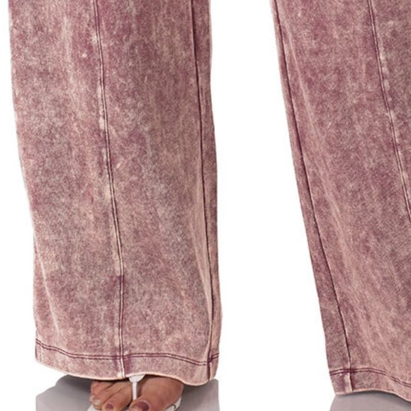 WIDE LEG COOL ACID WASH PANTS - Picture 3 of 4